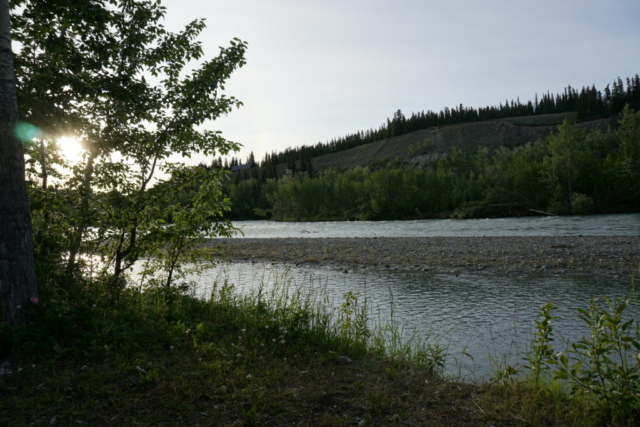 Relaxing by the river side