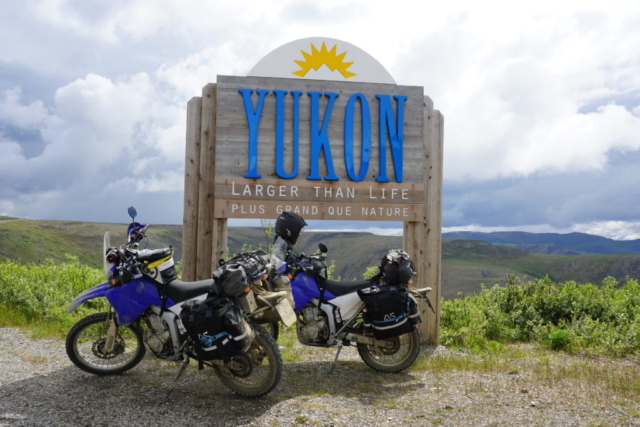 Crossing into the Yukon, Canada