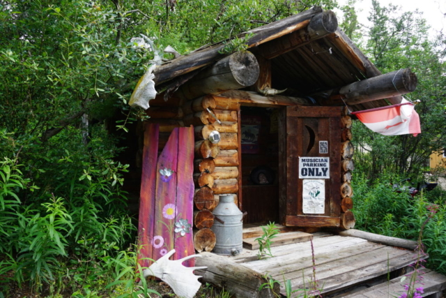 Outhouse of our cabing on Craig Lake