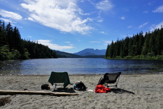 Beach paradise at Stella Lake