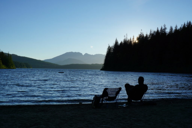 Vancouver Island sunset @ Stella Lake