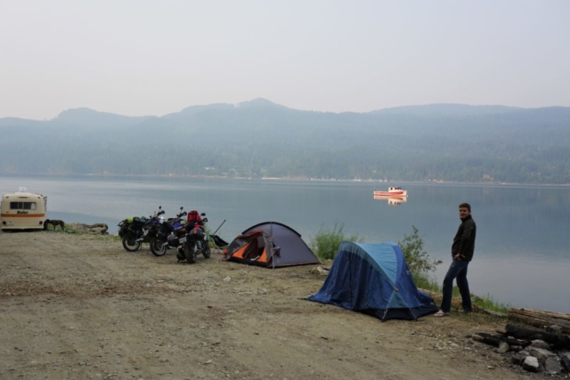 Camping at Crawford bay