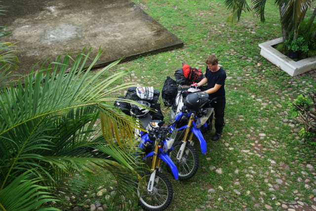 First night in Riva - bikes parked safely in the hotel