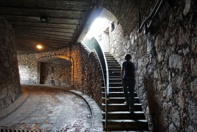 Underground tunnels beneath the city of Guanajuato