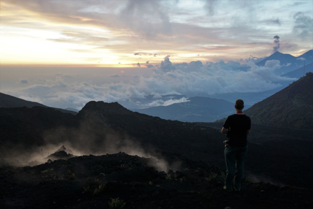 Evening stroll on Volcano Pacaya