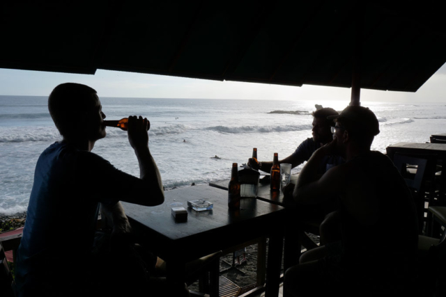Beer time @ El Cuco beach, El Salvador
