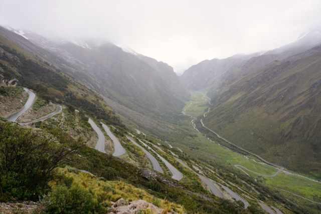 Crossing back over the Huascaràn National Park