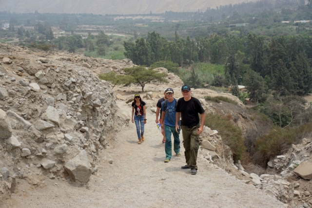 Hiking part of the Inca trail