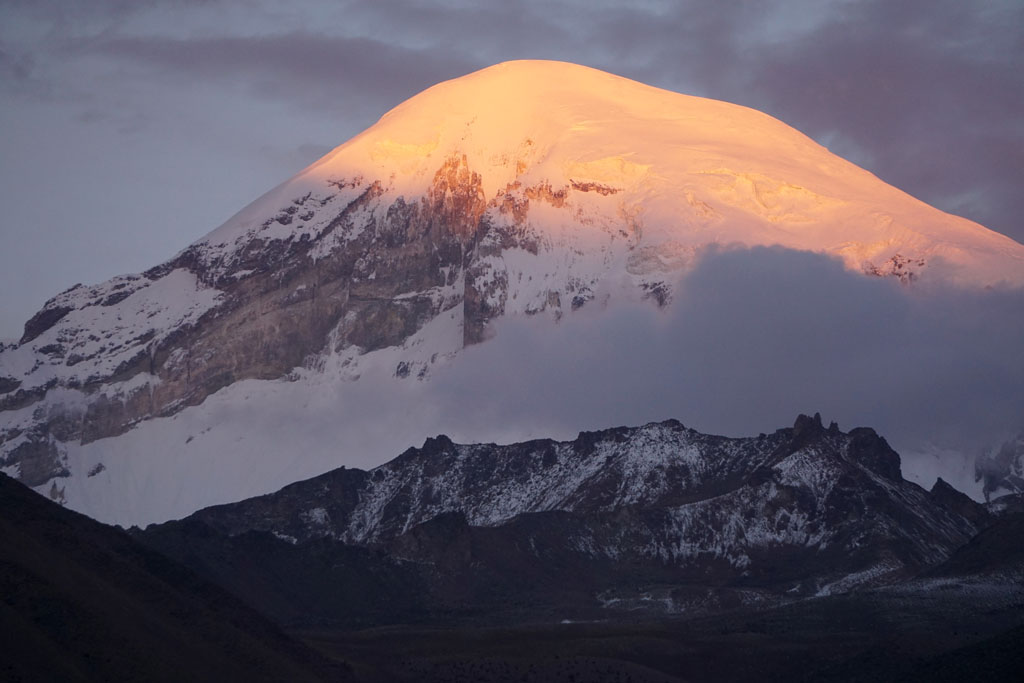 Sunset on the volcano